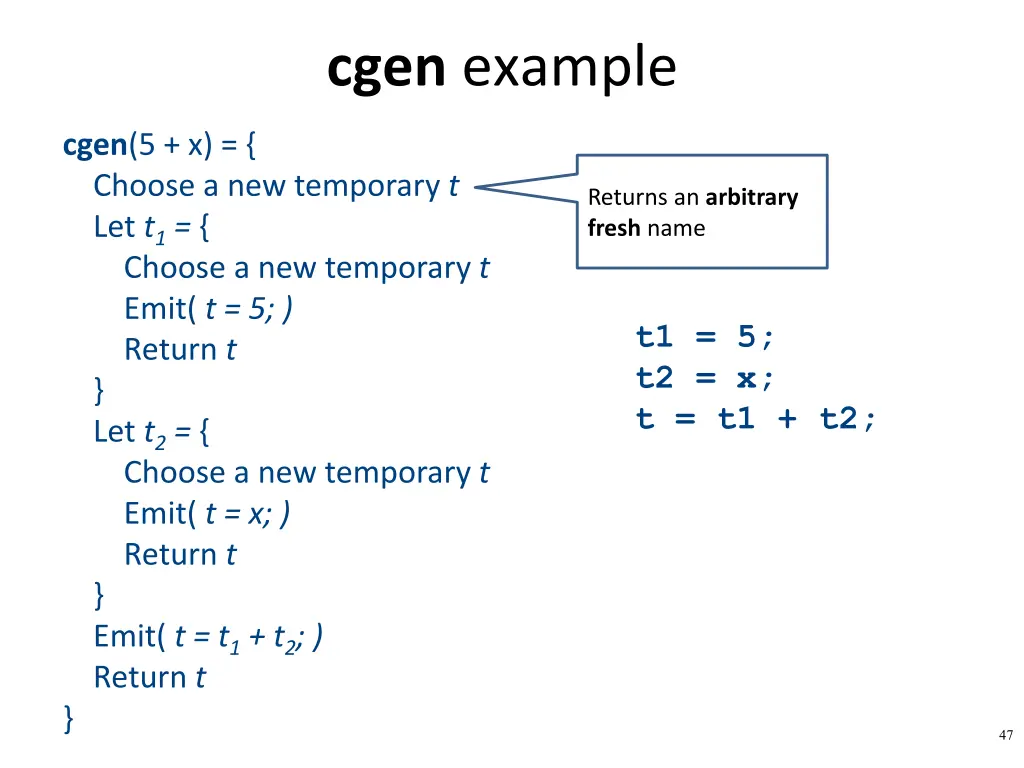 cgen example 2
