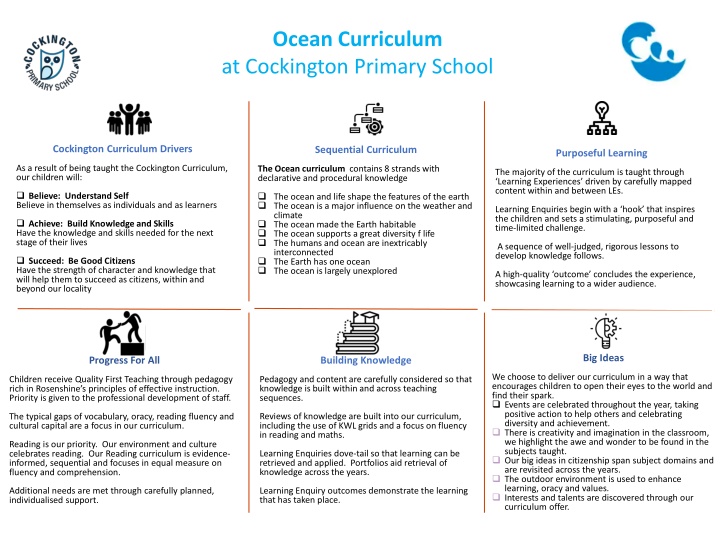 ocean curriculum at cockington primary school