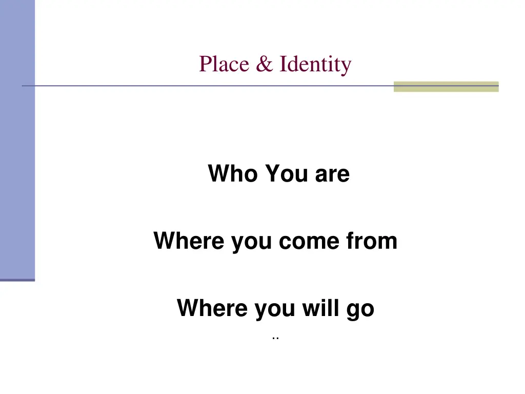 place identity