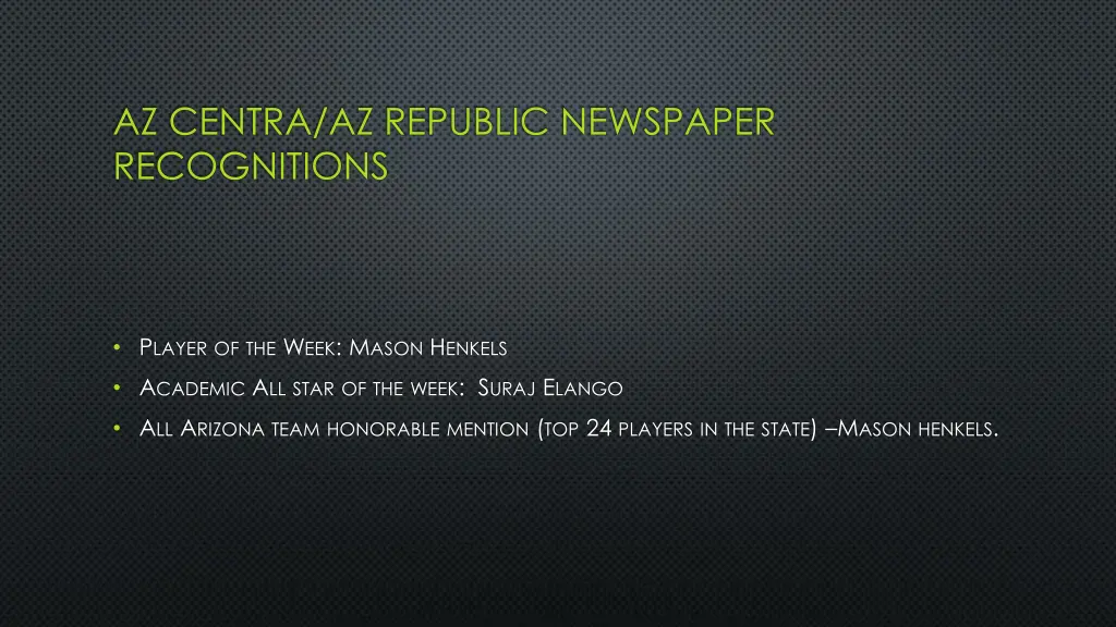 az centra az republic newspaper recognitions