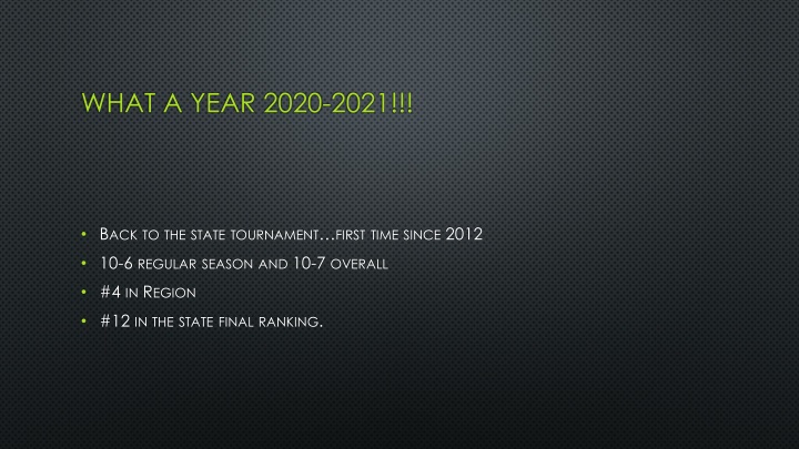 what a year 2020 2021
