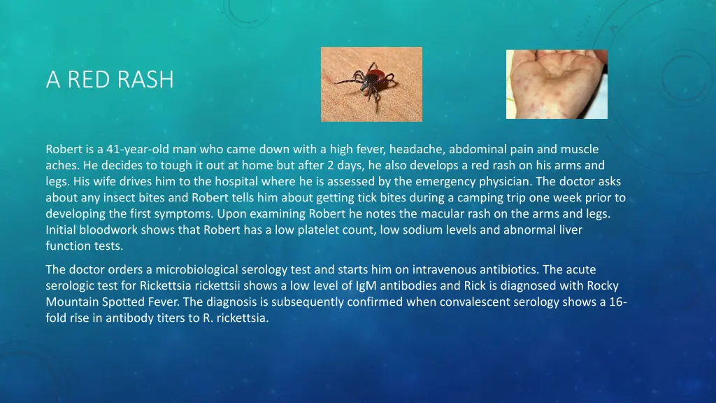 a red rash