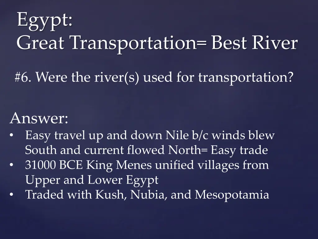 egypt great transportation best river