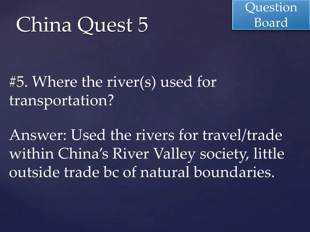 question board