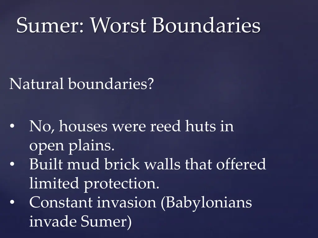 sumer worst boundaries