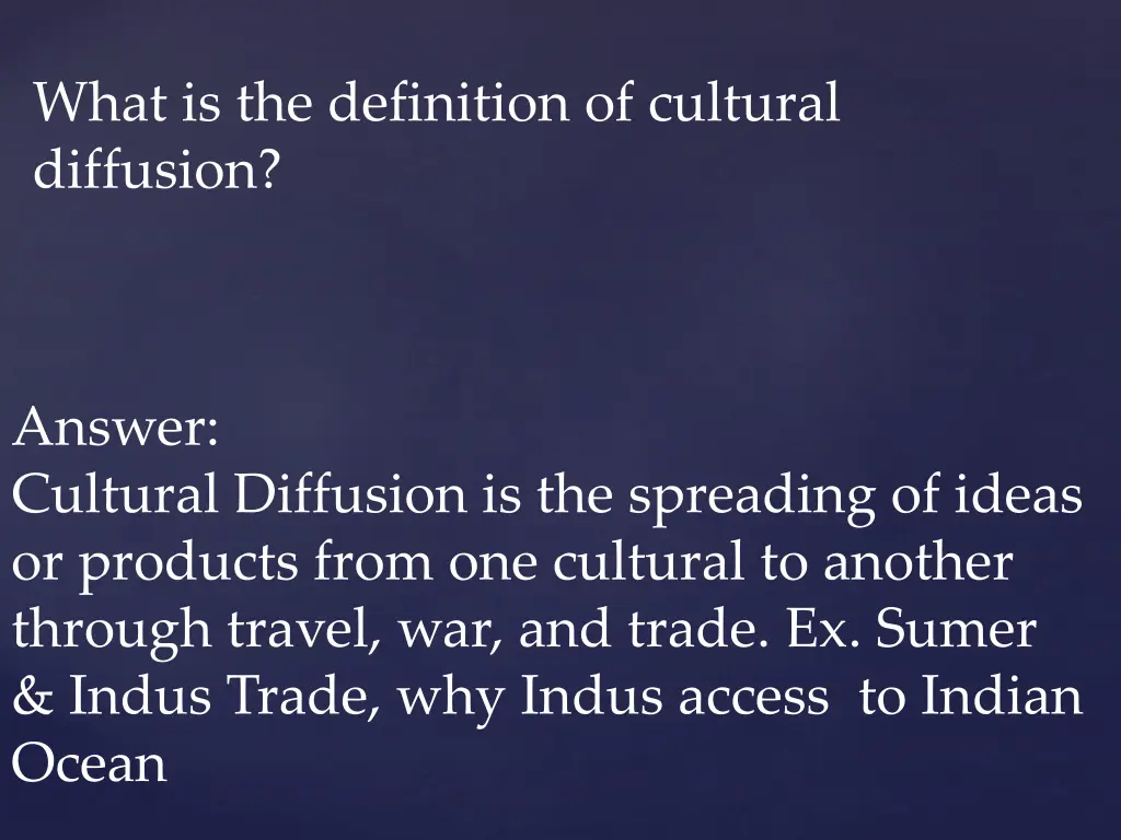 what is the definition of cultural diffusion