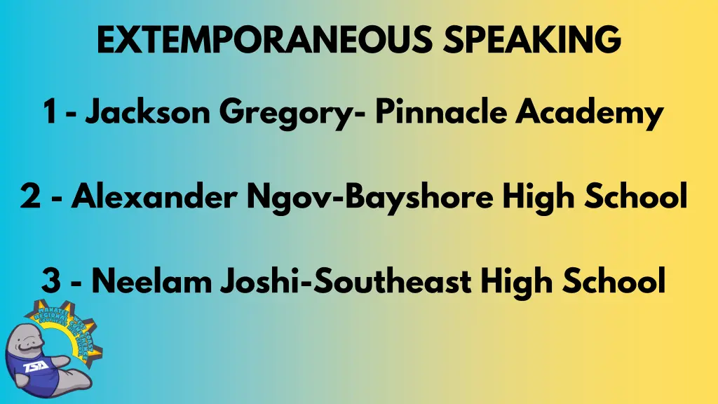 extemporaneous speaking