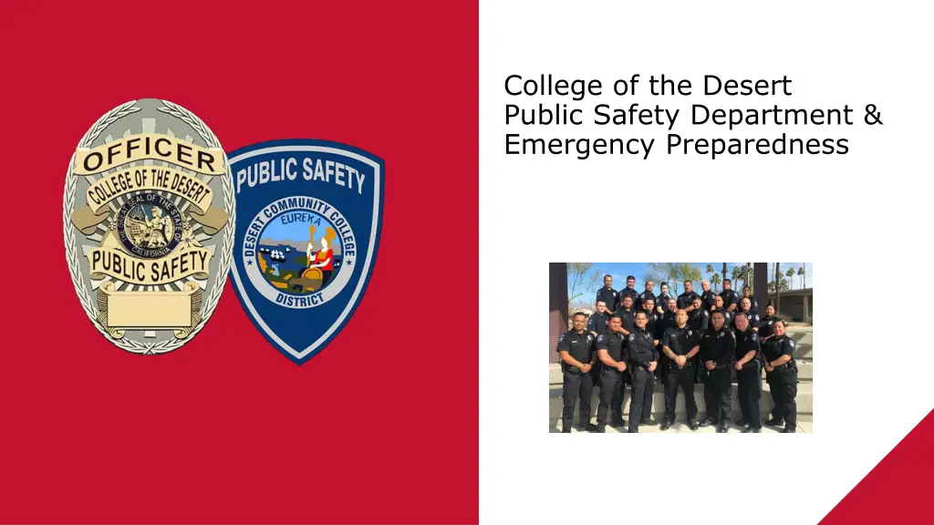 college of the desert public safety department