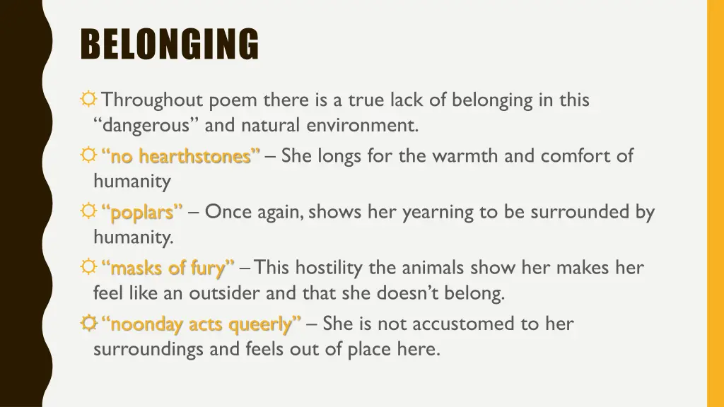 belonging