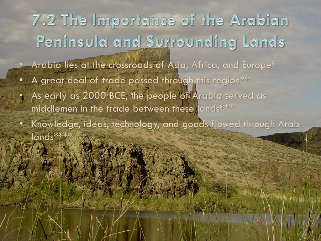 arabia lies at the crossroads of asia africa