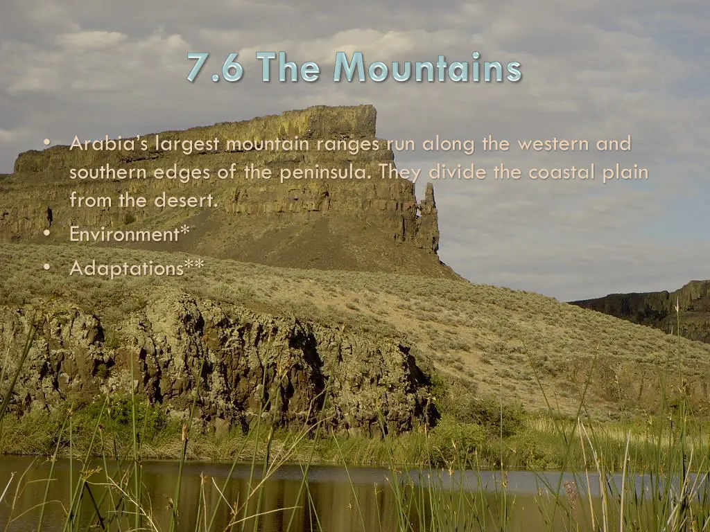 arabia s largest mountain ranges run along