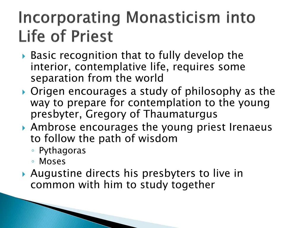 basic recognition that to fully develop