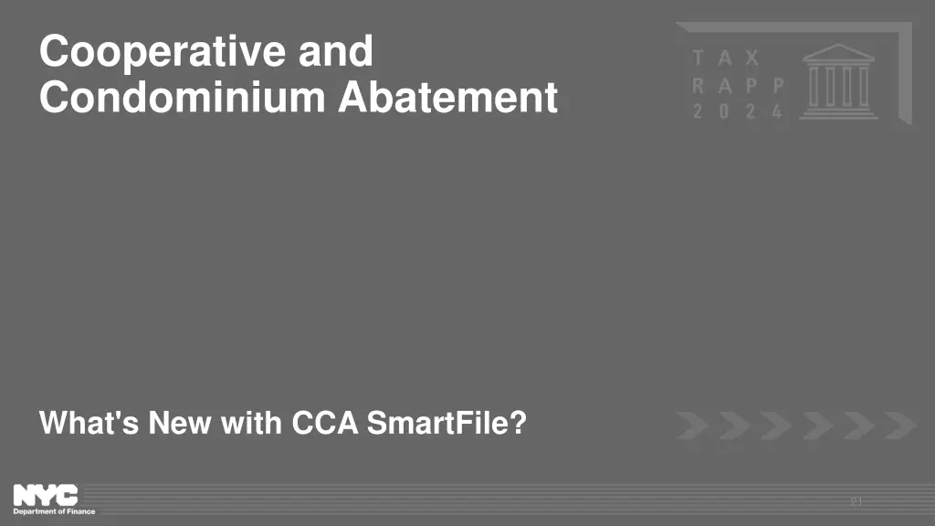 cooperative and condominium abatement