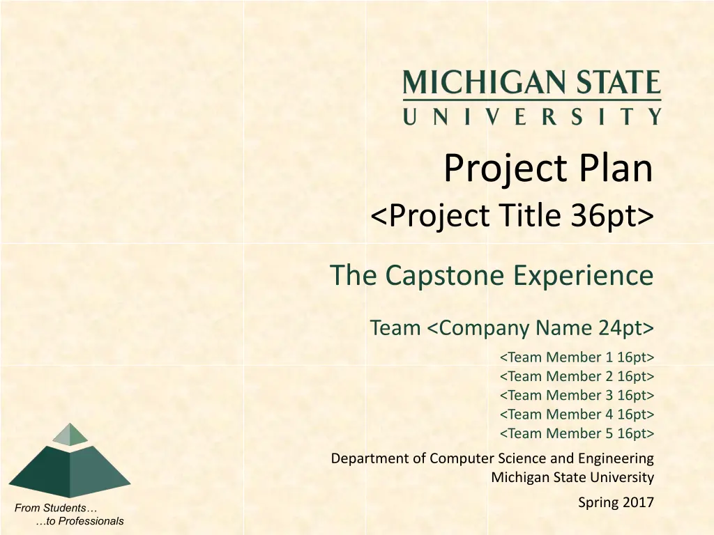 project plan project title 36pt
