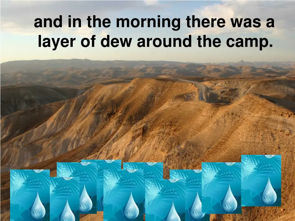 and in the morning there was a layer