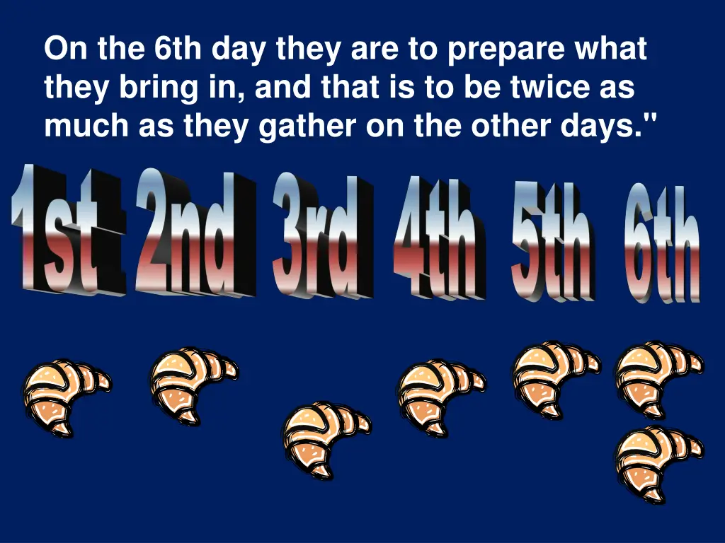 on the 6th day they are to prepare what they