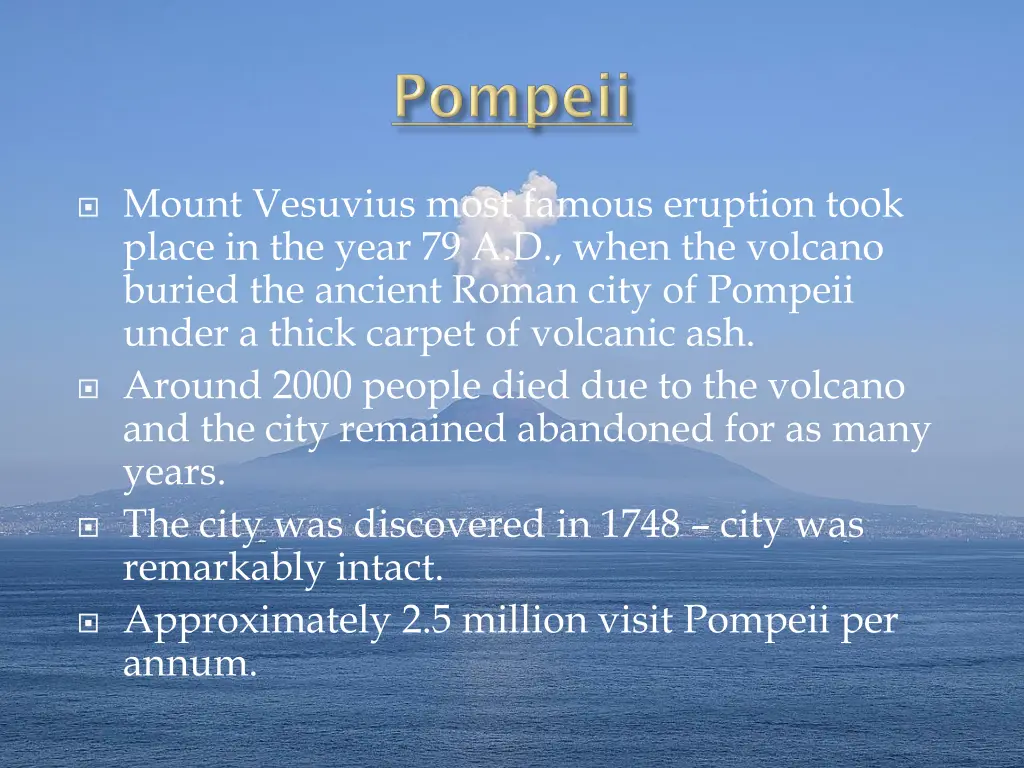 mount vesuvius most famous eruption took place