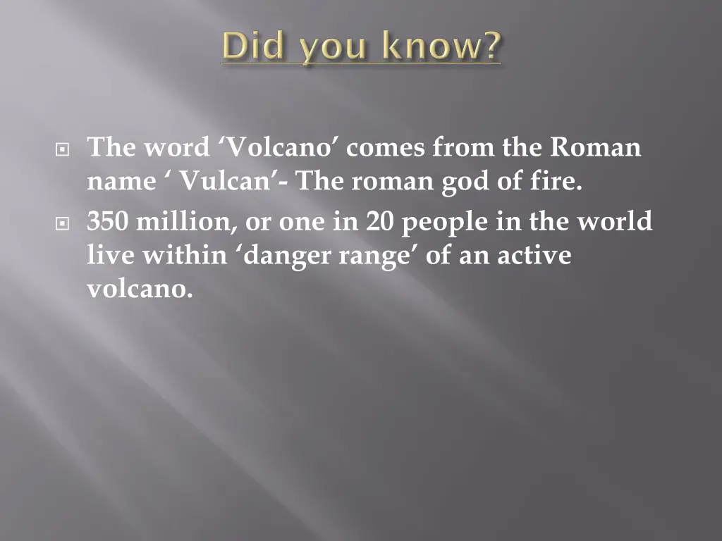 the word volcano comes from the roman name vulcan