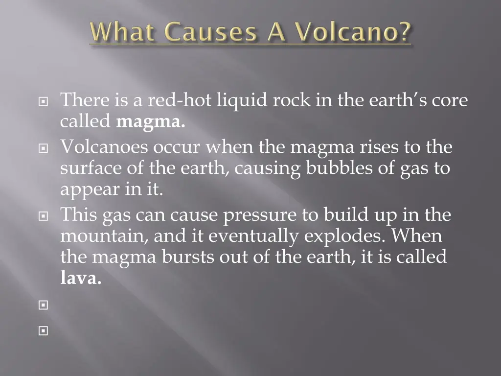 there is a red hot liquid rock in the earth