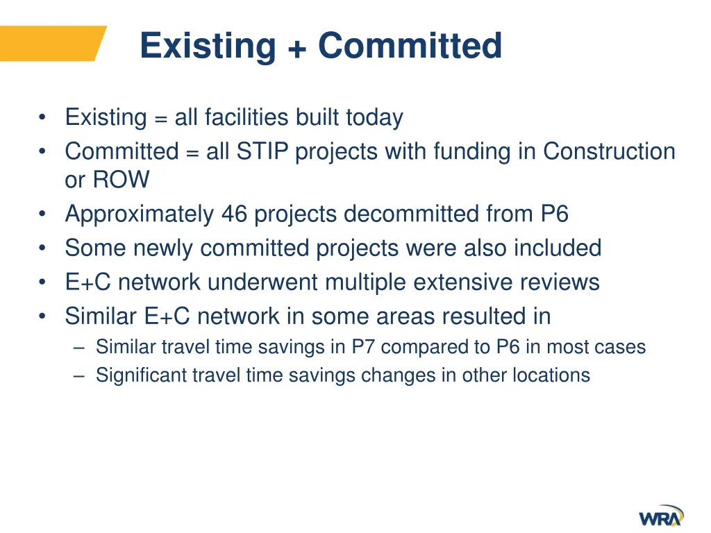 existing committed