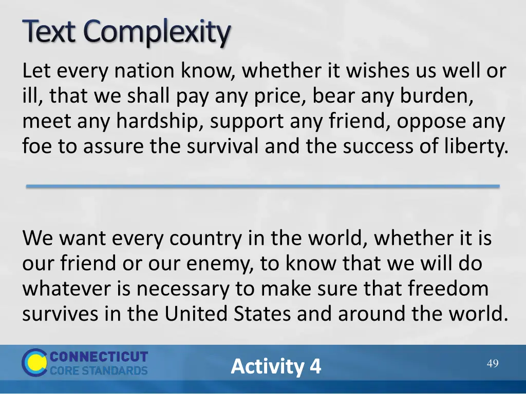 text complexity let every nation know whether