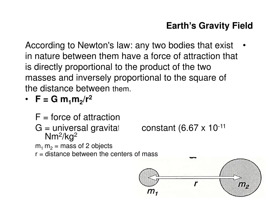 earth s gravity field