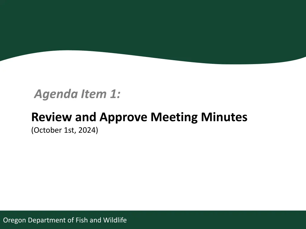 agenda item 1