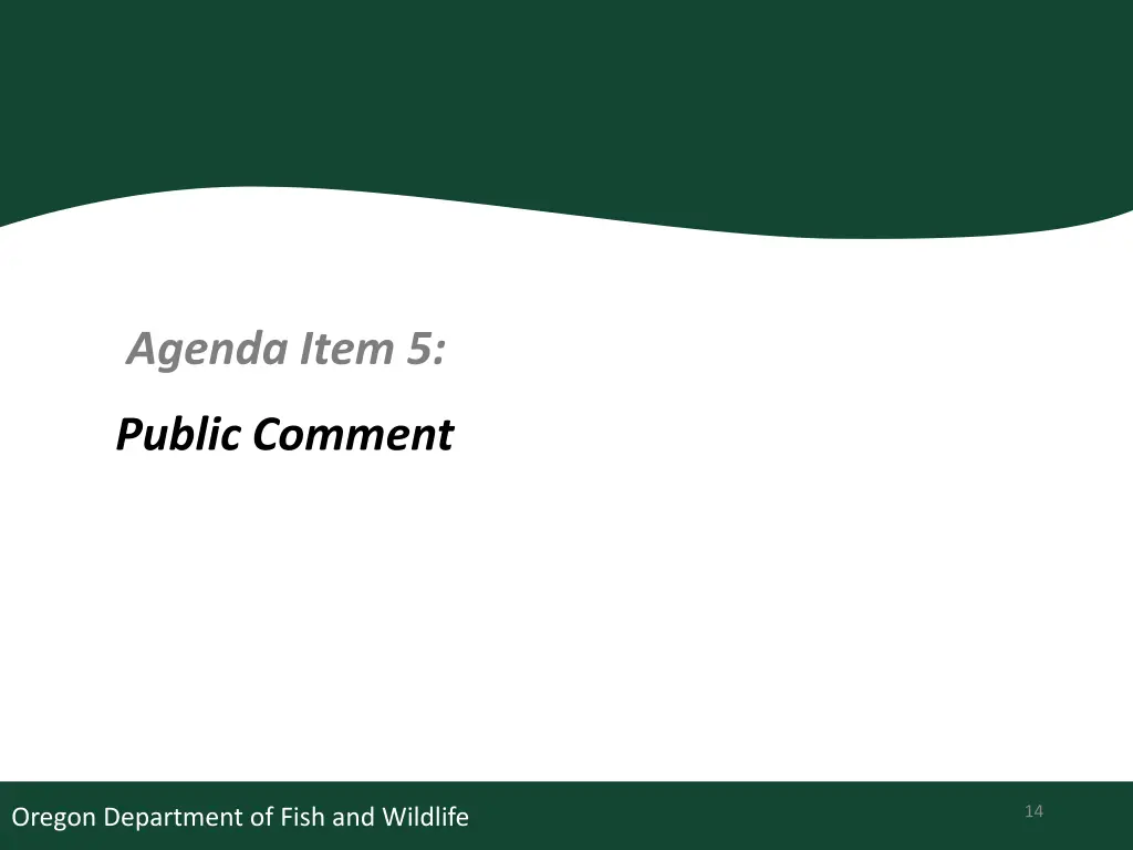 agenda item 5