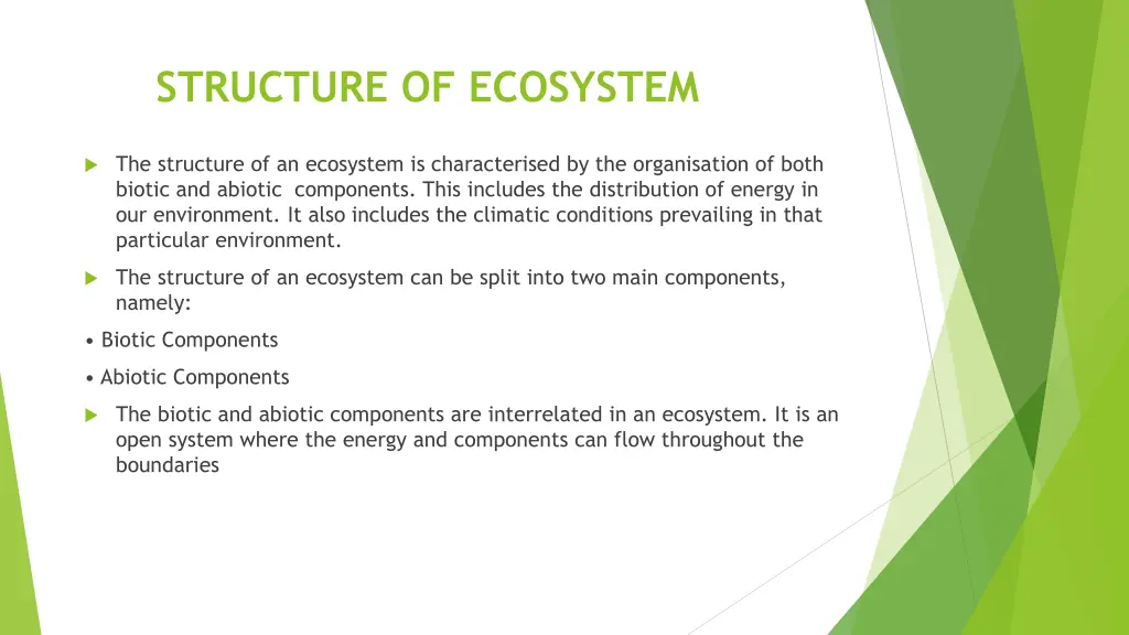 structure of ecosystem