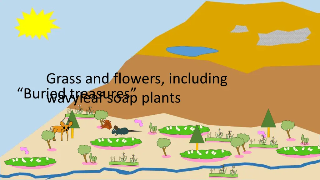 grass and flowers including