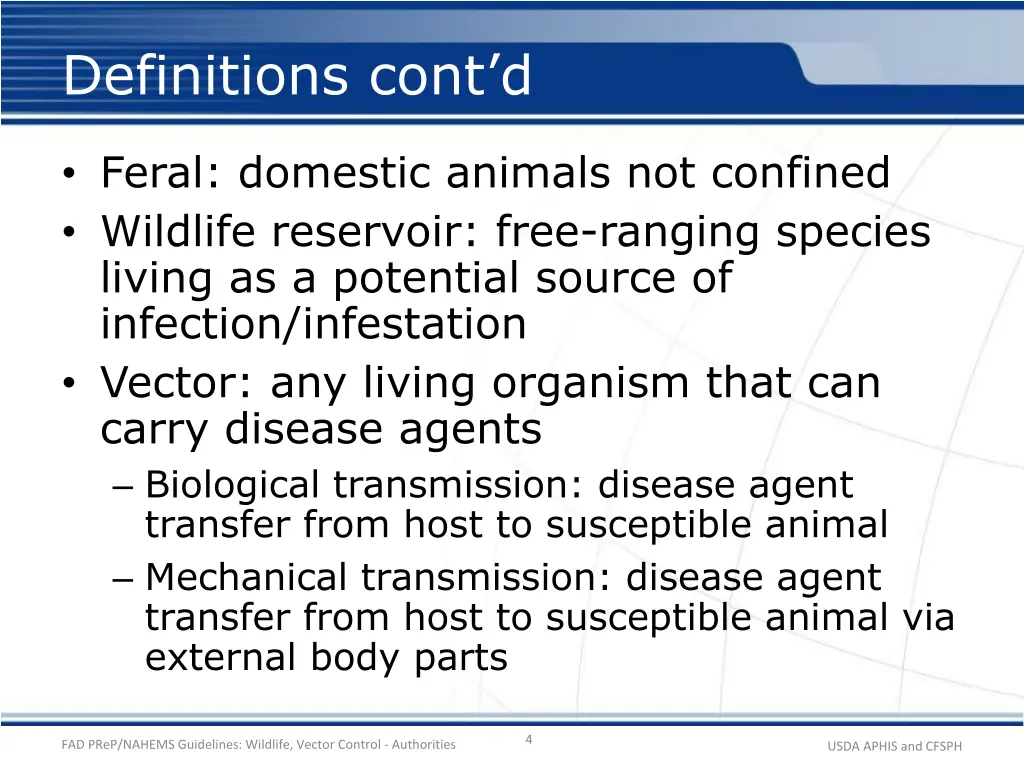 definitions cont d