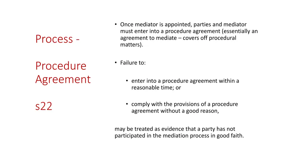 once mediator is appointed parties and mediator