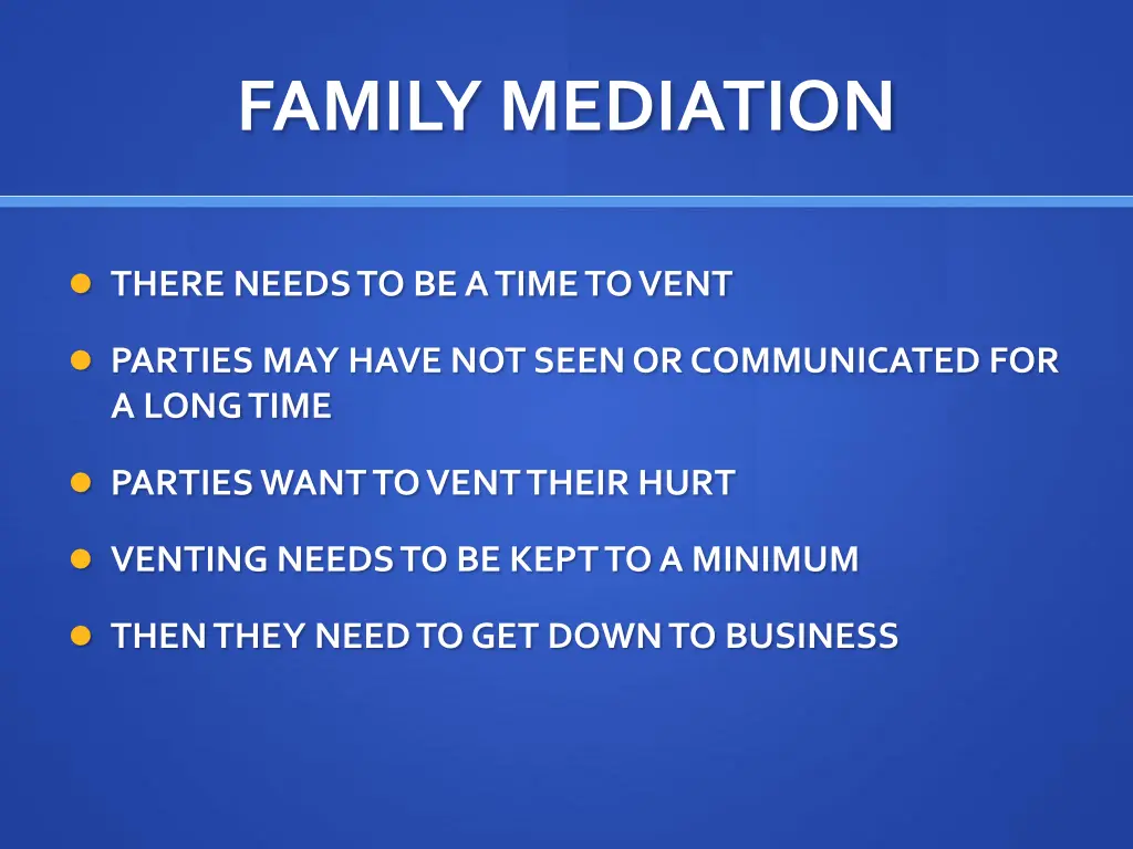 family mediation