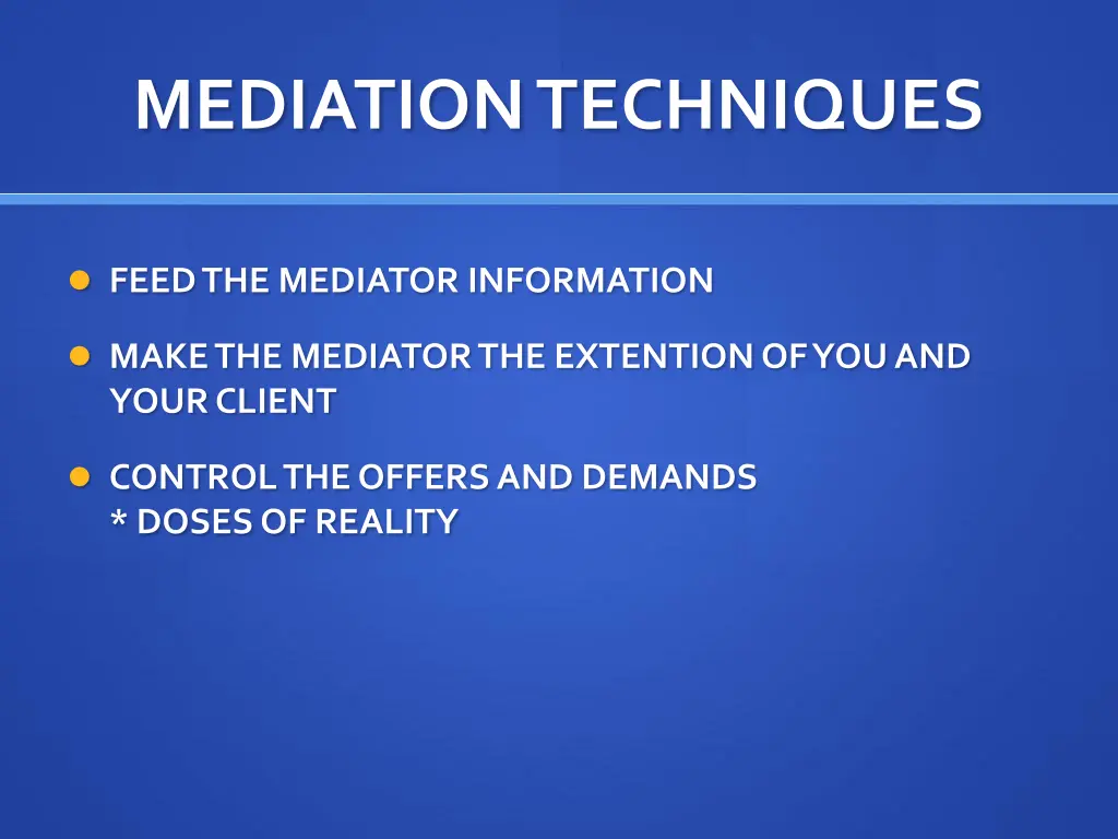 mediation techniques 3