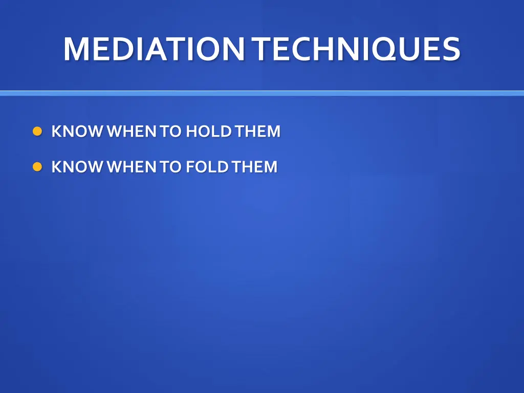 mediation techniques 4