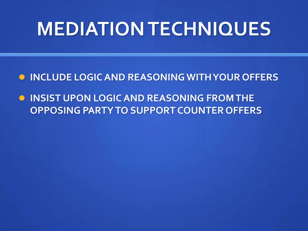 mediation techniques 6