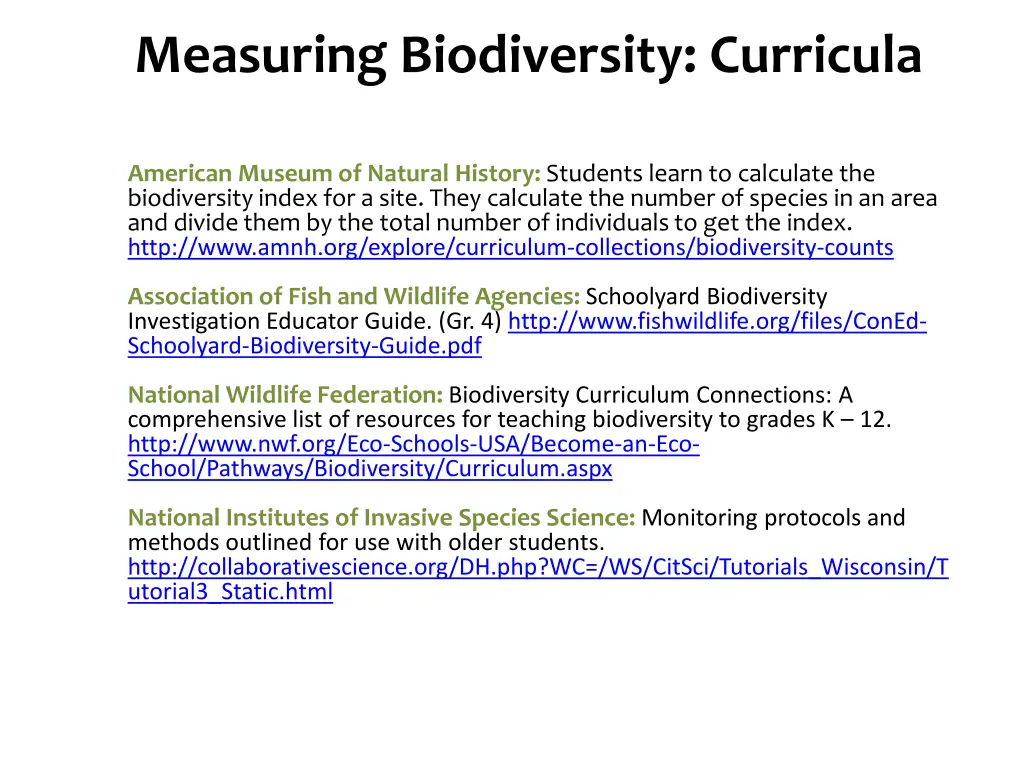 species diversity 5