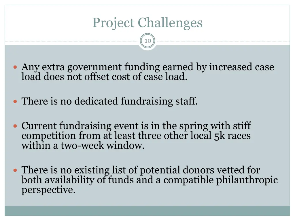 project challenges