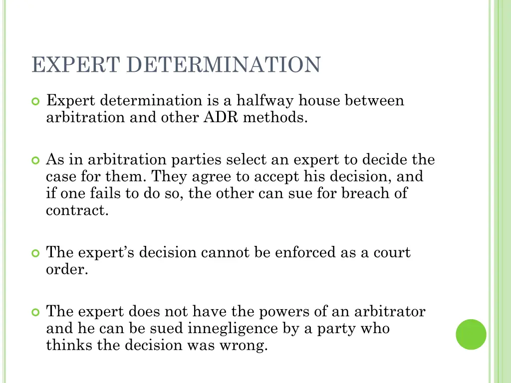 expert determination