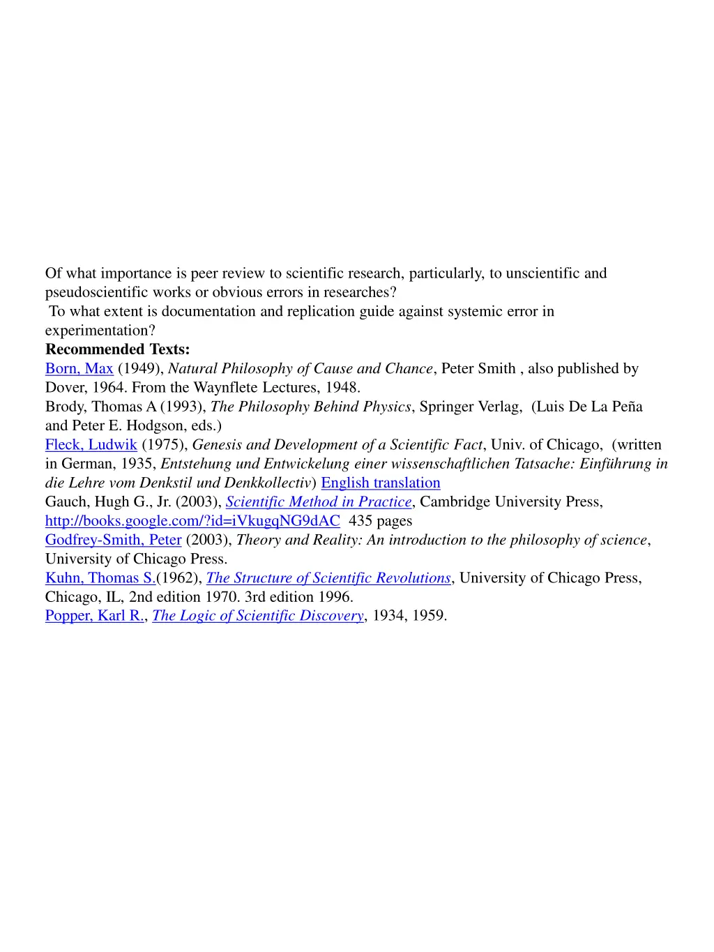 of what importance is peer review to scientific