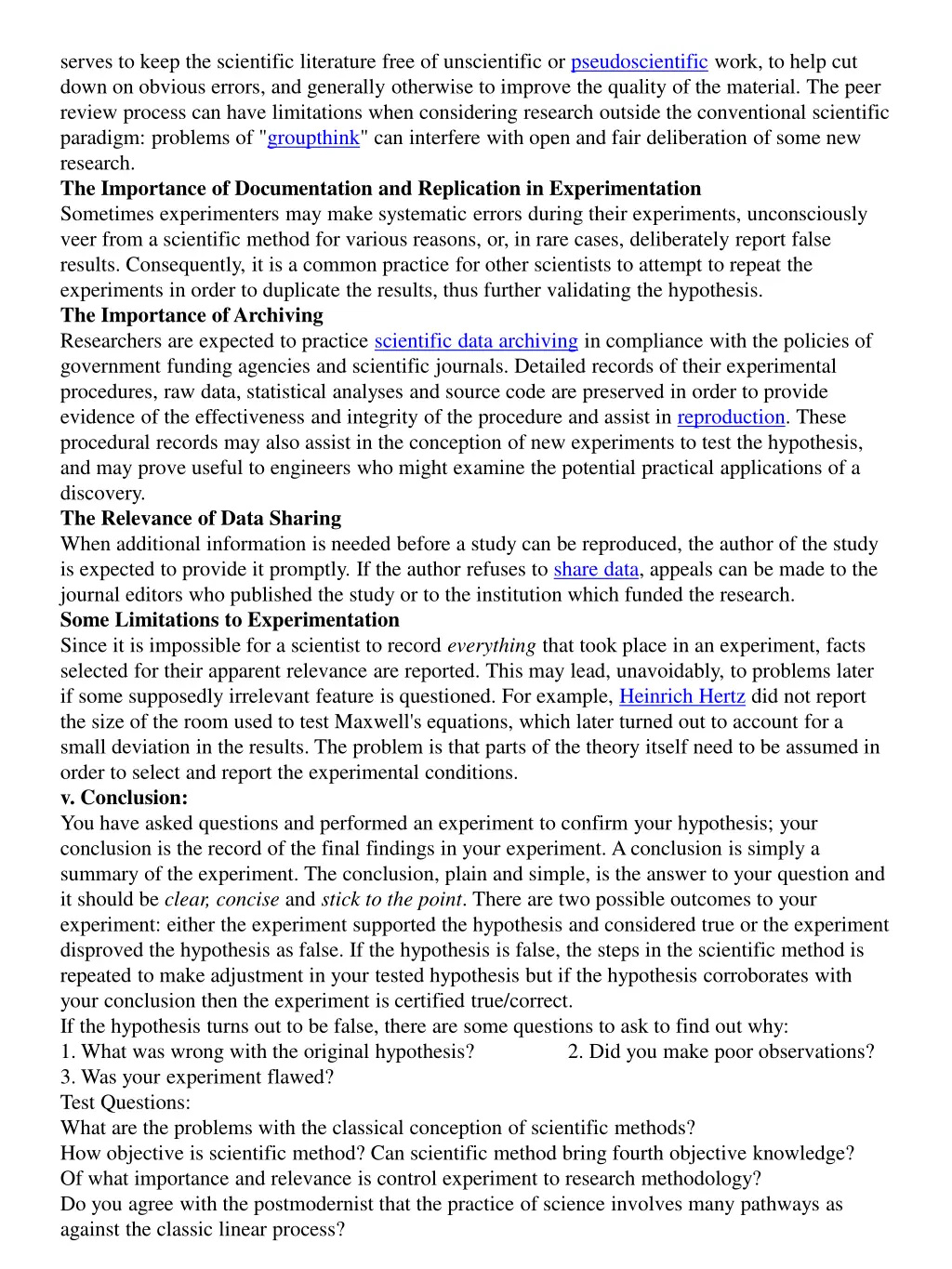 serves to keep the scientific literature free