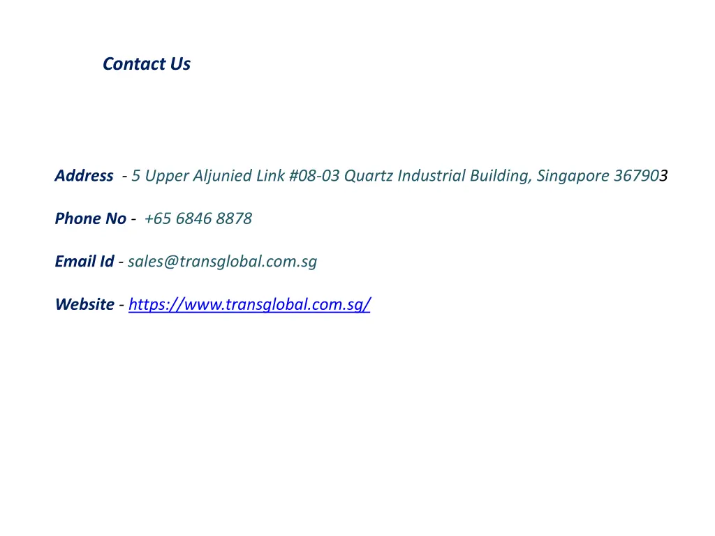 contact us