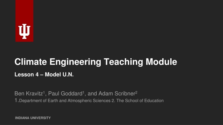 climate engineering teaching module