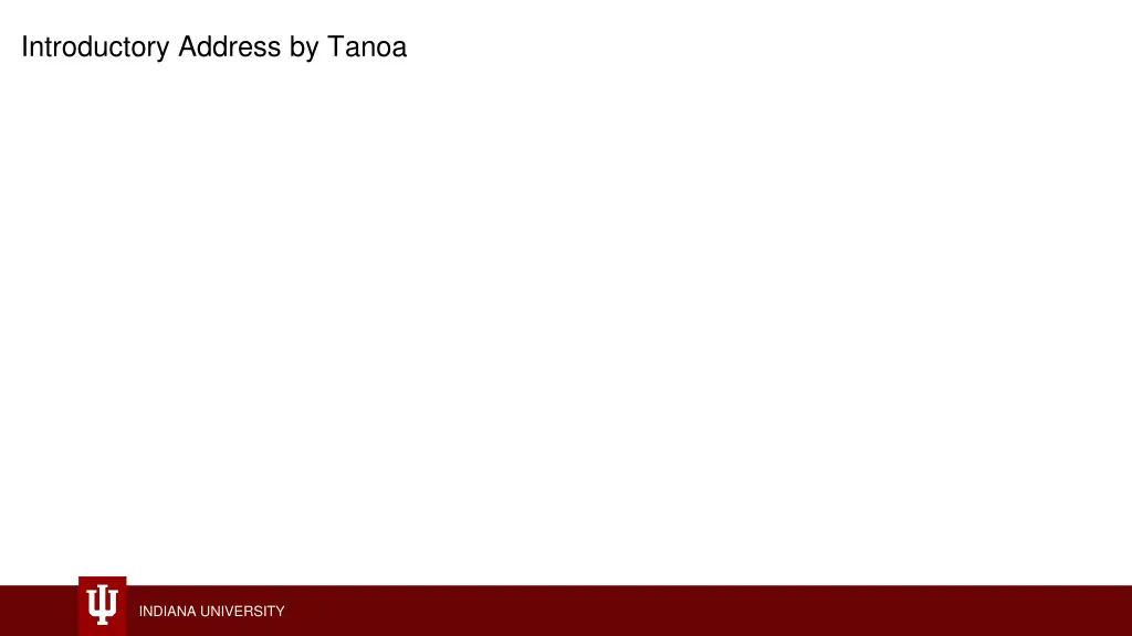 introductory address by tanoa