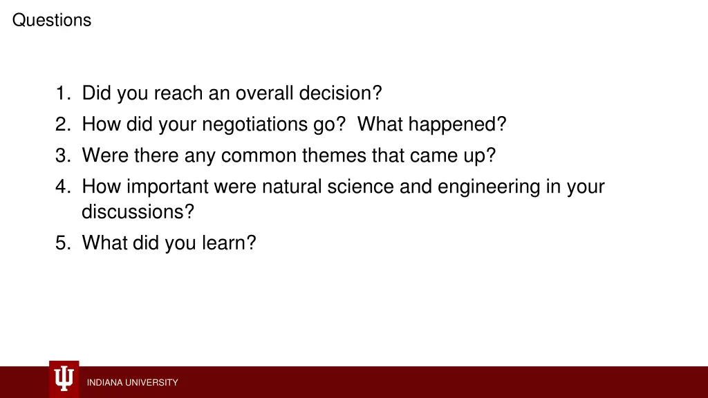 questions
