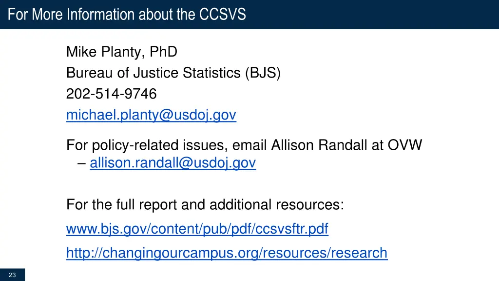 for more information about the ccsvs