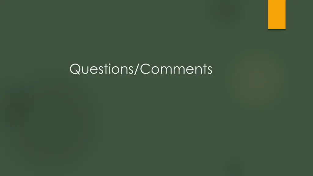 questions comments