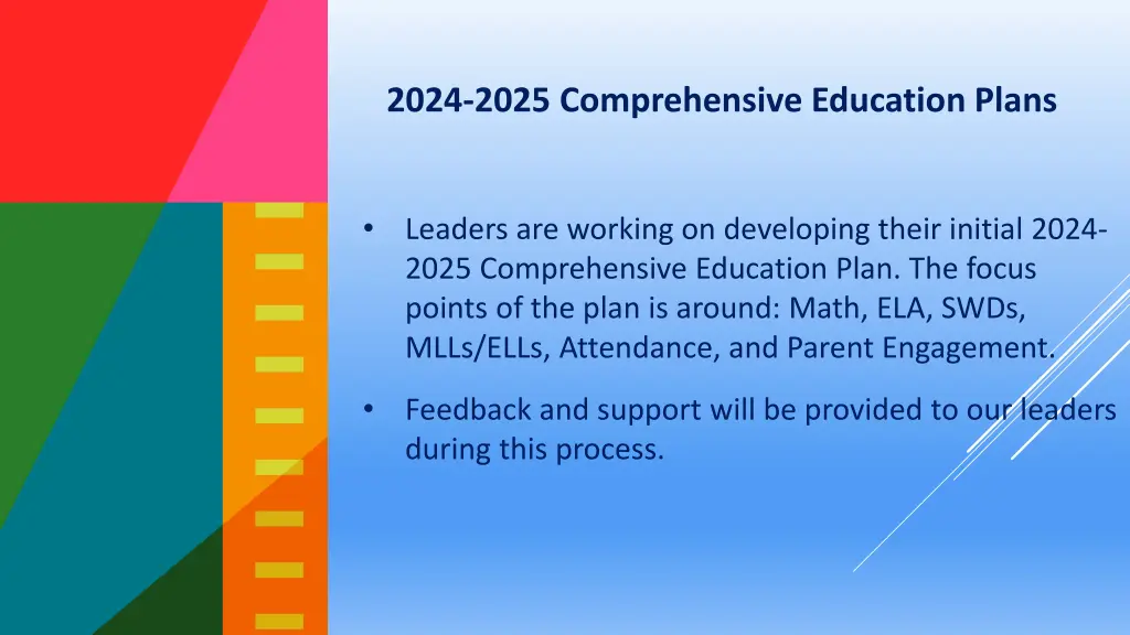 2024 2025 comprehensive education plans