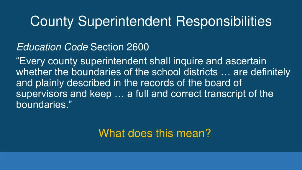county superintendent responsibilities 1