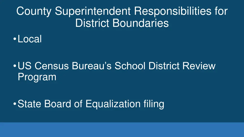 county superintendent responsibilities